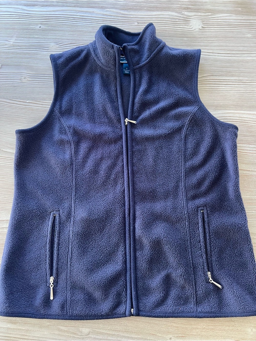 Classic Purple Fleece Vest with Full Zip - Women’s